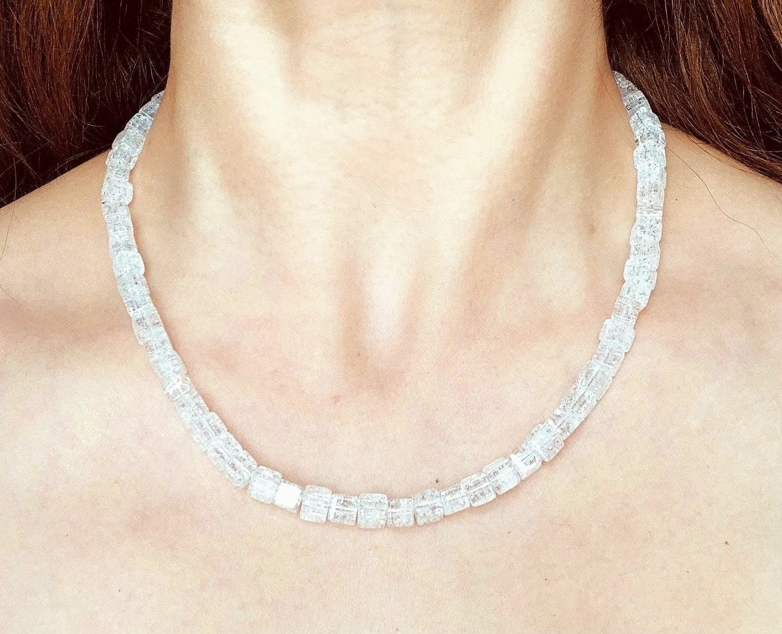 Arctic Bloc Necklace by Simone Chagoya