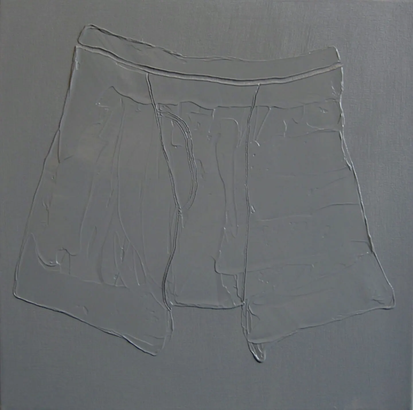 Big Boy Briefs, 2011, oil on canvas by Simone Chagoya