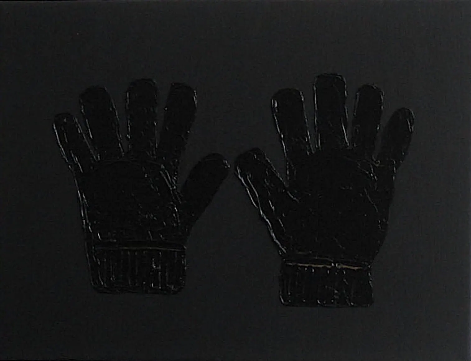 Little Kid Gloves, 2011, oil on canvas by Simone Chagoya