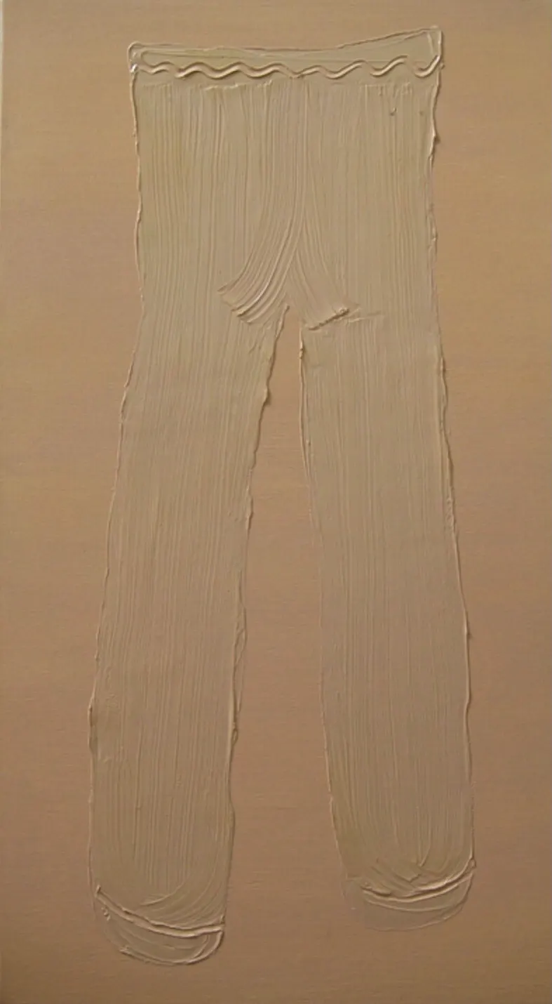 Tiny Tights, 2011 Oil on canvas by Simone Chagoya