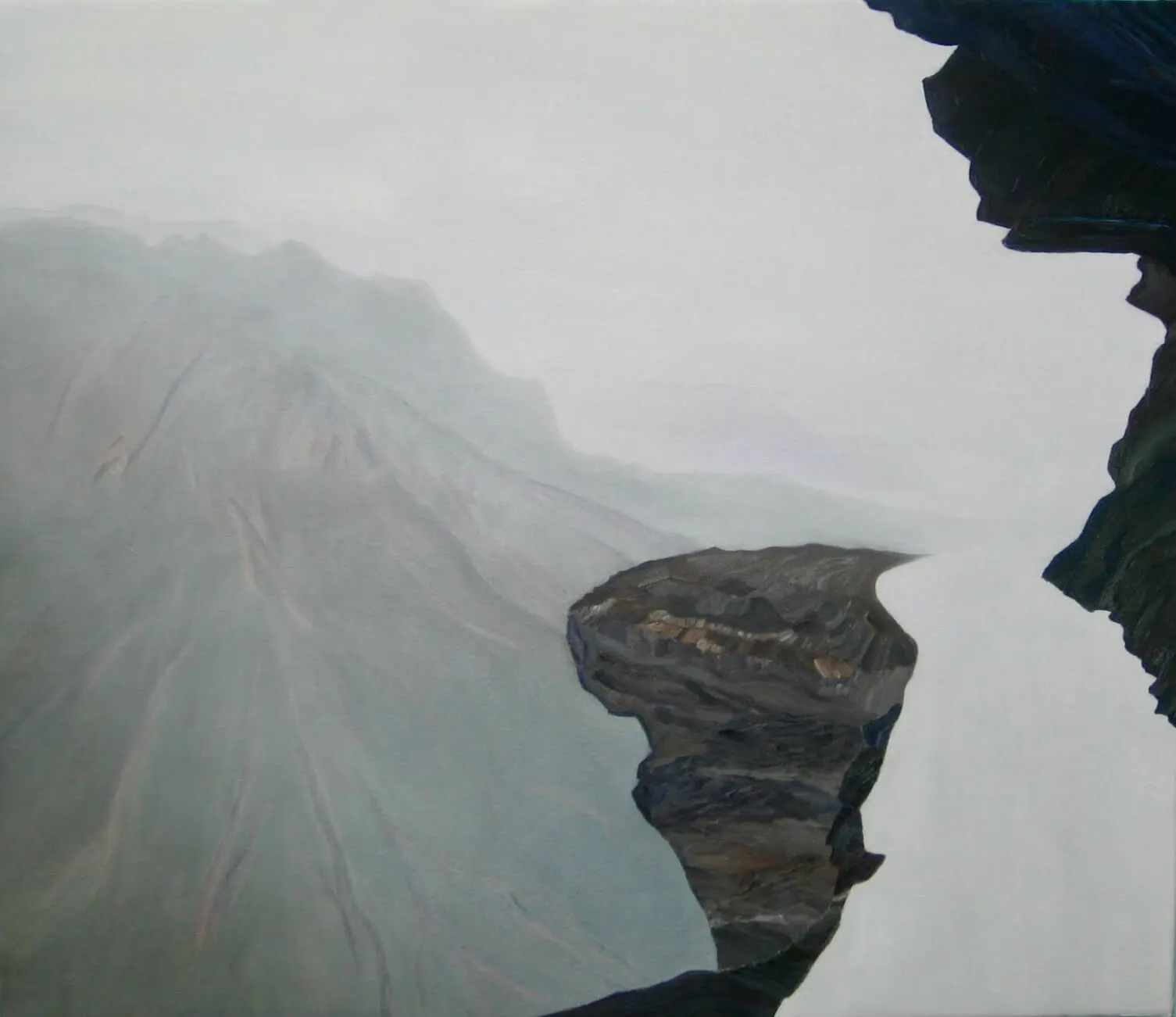 Transcendence Into White, 2010 Oil on canvas by Simone Chagoya
